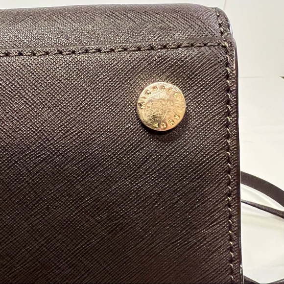 Michael Kors Selma Large Satchel Zip Top in Brown - Picture 15 of 16